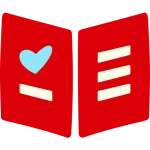 Hand drawn icon of book
